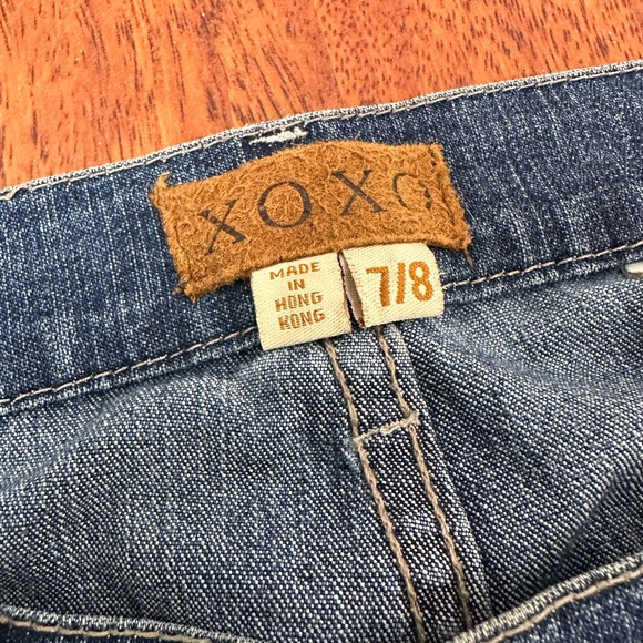XOXO vintage Y2K low rise flare blue jeans - Picture 5 of 11